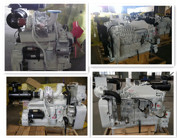 4 motores diesel dentro del casco marinos del movimiento, motor diesel 6BT 5.9L de 120 HP